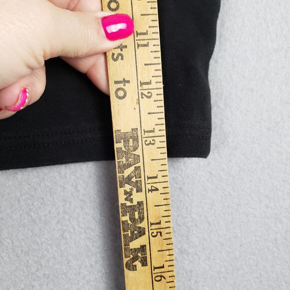 Y2K Via Max M Lattice‎ Front Bustier Crop Top Black Punk Alternative Steampunk - Picture 7 of 8